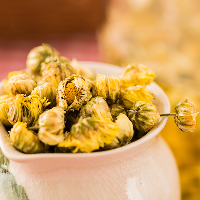 御牌 胎菊罐装50g 2018新花御牌茶叶菊花茶桐乡胎菊花草茶茶叶正宗杭白菊花蕾胎菊 桐乡原产 头采花蕾