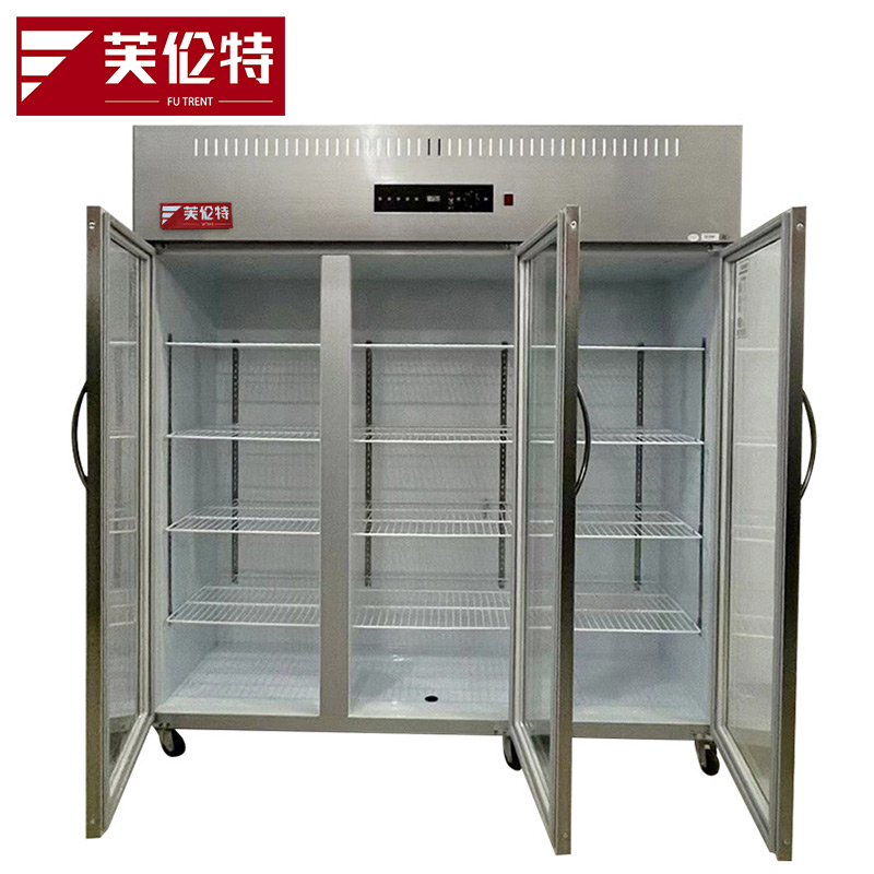 芙伦特大商用冷藏展示柜大三门风冷冰箱商用厨房大容量冰柜食堂餐饮酒店后厨冷藏玻璃展示柜FLT-GT-SMLC-FL高清大图