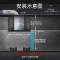 西门子(SIEMENS)LC78FC951W 欧式26立方5D立体环吸抽油烟机变频电机一键自清洁蒸饭柜