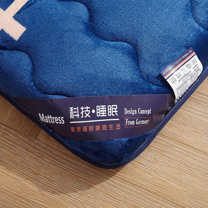 泰念Tai nian 新款法兰绒防滑6cm床垫时尚卡通学生宿舍床垫上下铺保护垫加厚榻榻米0.9m 1.2m 1.5m床