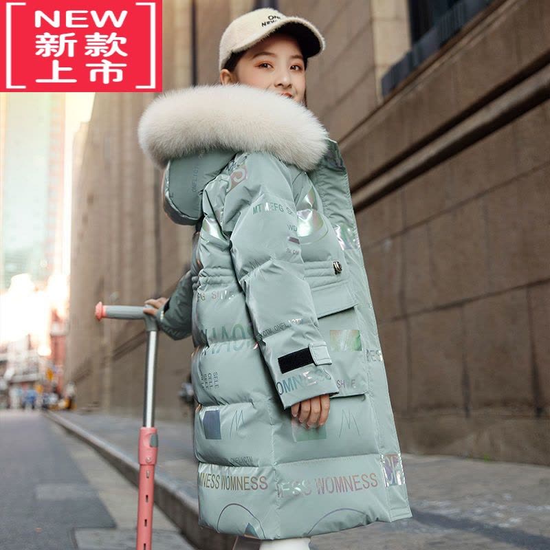 可莉允女童棉服2022冬装新款儿童加厚棉袄外套中大童冬季中长款羽绒棉衣图片