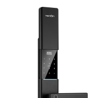 亚太天能(TENON)微信智能指纹锁锌合金家用指纹密码锁电子门锁V1w 钛黑(标准版)适配ios;Android