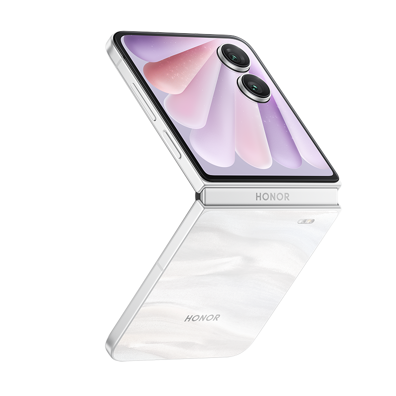 [手机]荣耀Magic V Flip2 12GB+1TB 月影白 双卡 全网通版 AI 2亿超清写真自拍 5500mAh青海湖电池 5G智能折叠手机高清大图