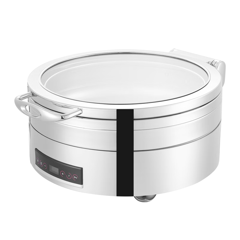 新力士电加热智能温控罗马圆形矮自助餐炉W20-3602T+W07-36017B(6.8升)