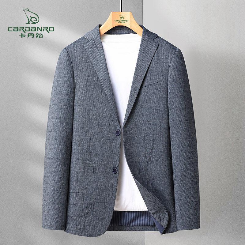 cardanro卡丹路春秋季西装外套上衣商务休闲单西新款修身潮流男装