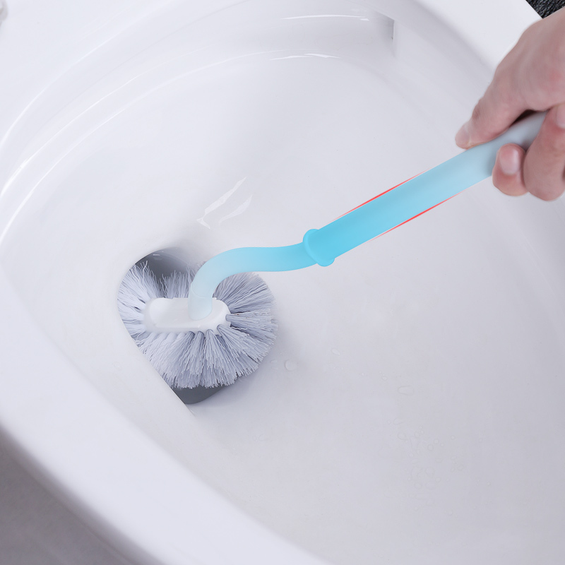 马桶刷无死角家用免打孔洗厕所闪电客套装长柄卫生间角清洁刷子 [主卫