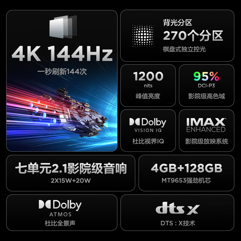 TCL 雷鸟100MAX游戏电视100英寸