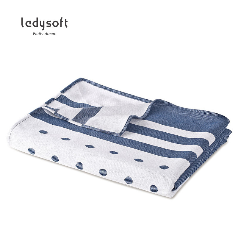 ladysoft御棉堂 竹棉针织空调毯毛毯印花毯子床上用品