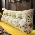 床头靠垫大靠背双人床上可拆洗长靠枕软包卧室榻榻米靠背垫床靠背_2_206 长120×厚23×高50cm S花遮柳掩