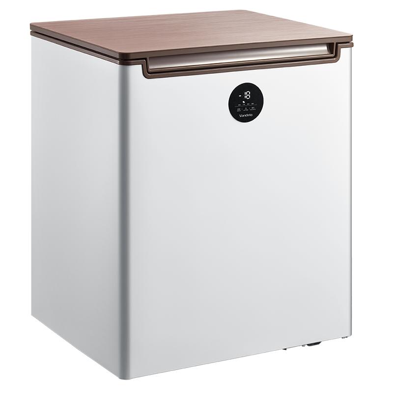 美的midea150升卧式冷柜家用小型冰箱冷藏冷冻柜一级能效节能低音bdbc