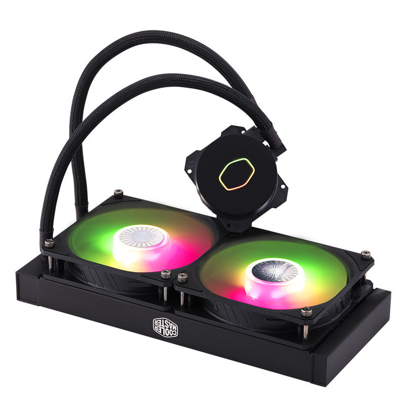 酷冷至尊coolermaster冰神b240argb水冷散热器散热器笔记本