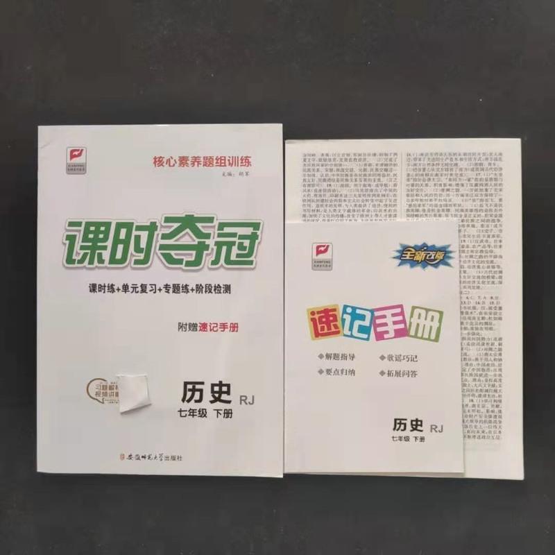 七年级下册历史人教版 2021课时夺冠七年级下册历史人教版课时同步练习册内附测试卷