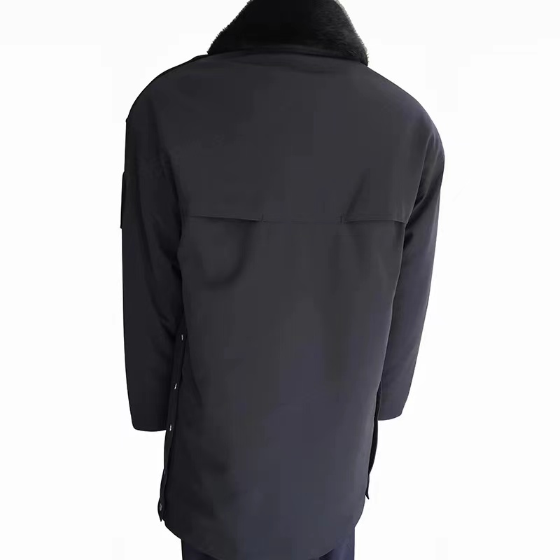 路安保 棉大衣 深色棉服 可脱卸内胆款式可定制 件高清大图