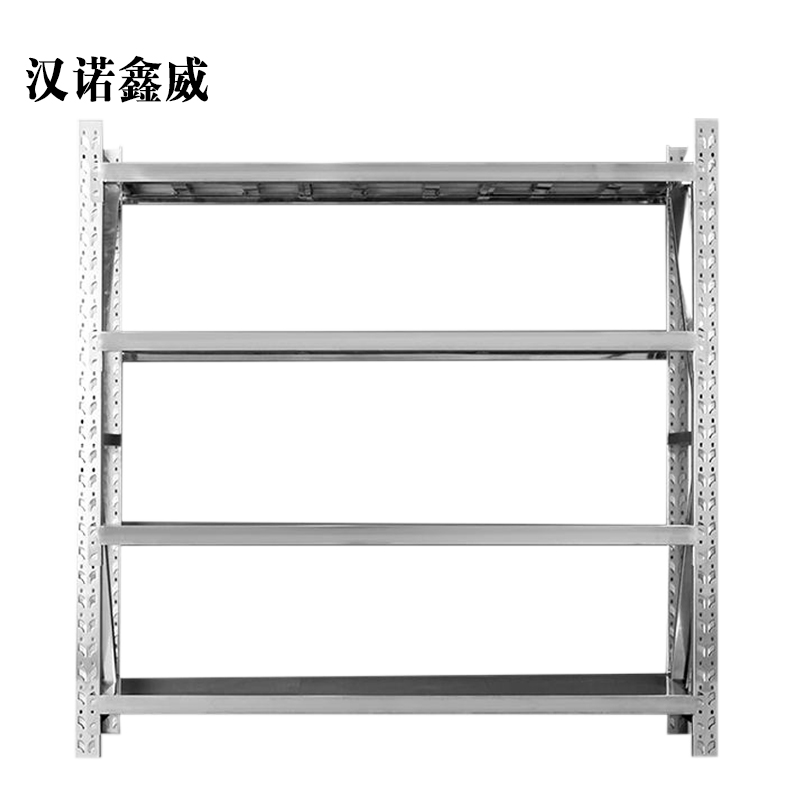 汉诺鑫威加厚304不锈钢重型货架商用仓库多层置物架多功能储物架1200*600*2000mm高清大图