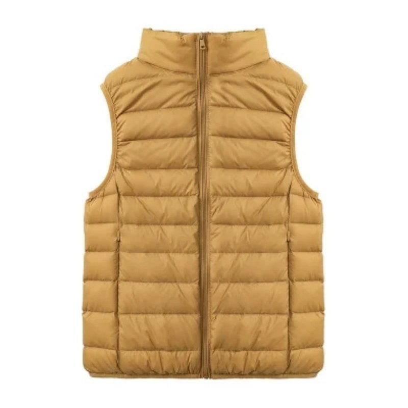 统狮羽绒服坎肩414-3 件 土黄 XXL