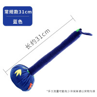 艾草养生锤加长款经络敲打按摩锤肩颈背腿全身穴位家用艾灸锤 花布31cm按摩捶-蓝色（艾草填充）