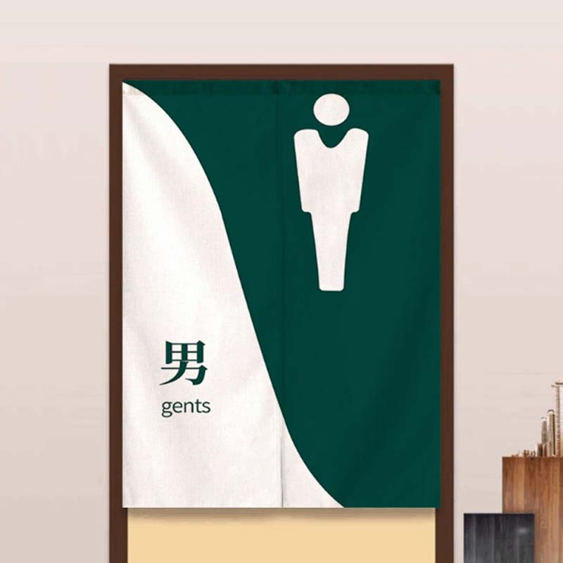 男厕所门帘 男厕所OY11半开式 送伸缩杆