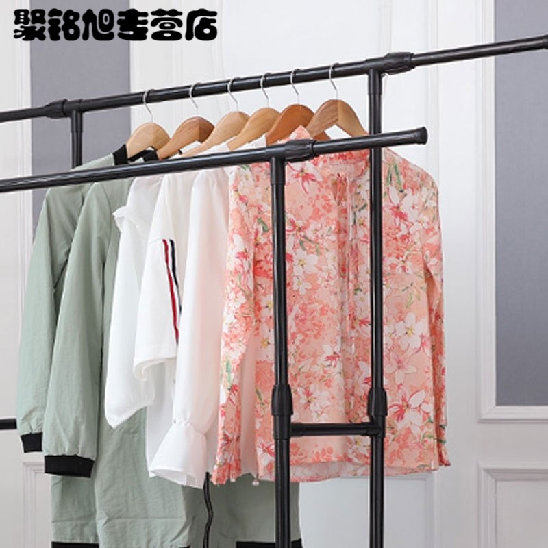 升降伸缩晾衣架落地折叠室内外双杆晒衣架家用阳台挂衣架晾衣杆生活日用洗晒用品衣架