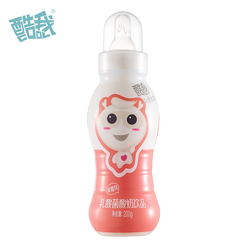 酷我 乳酸菌酸奶饮品 草莓味 200g*20瓶