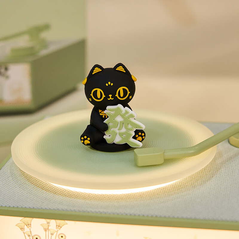 大英博物馆安德森猫和她的朋友们系列萌猫发财香薰仿黑胶唱片机蓝牙音响高清大图