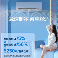 海尔(Haier)空调 劲爽1.5匹新一级能效变频冷暖 冷媒变流速冷热 壁挂式挂机 防直吹自清洁 以旧换新 35LCA8