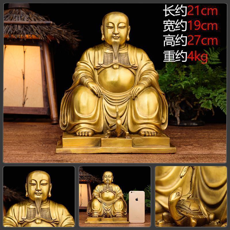 美帮汇玄天上帝 真武大帝神像摆件铜 玄武祖师祖师爷铜像大号高清大图
