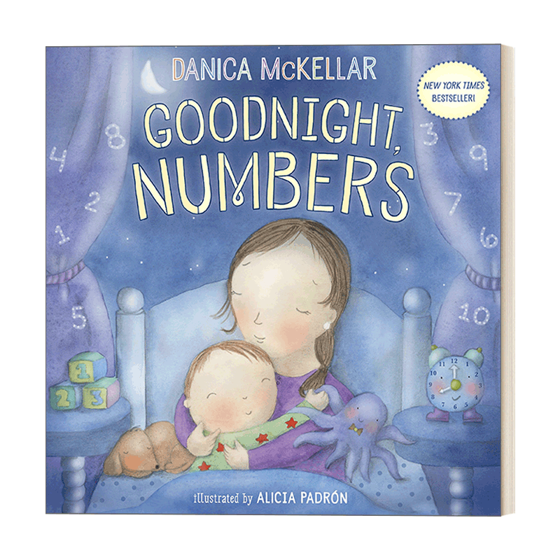 [醉染正版]英文原版 Goodnight Numbers McKellar Math 晚安 数字 幼儿儿童数数启蒙认知绘高清大图