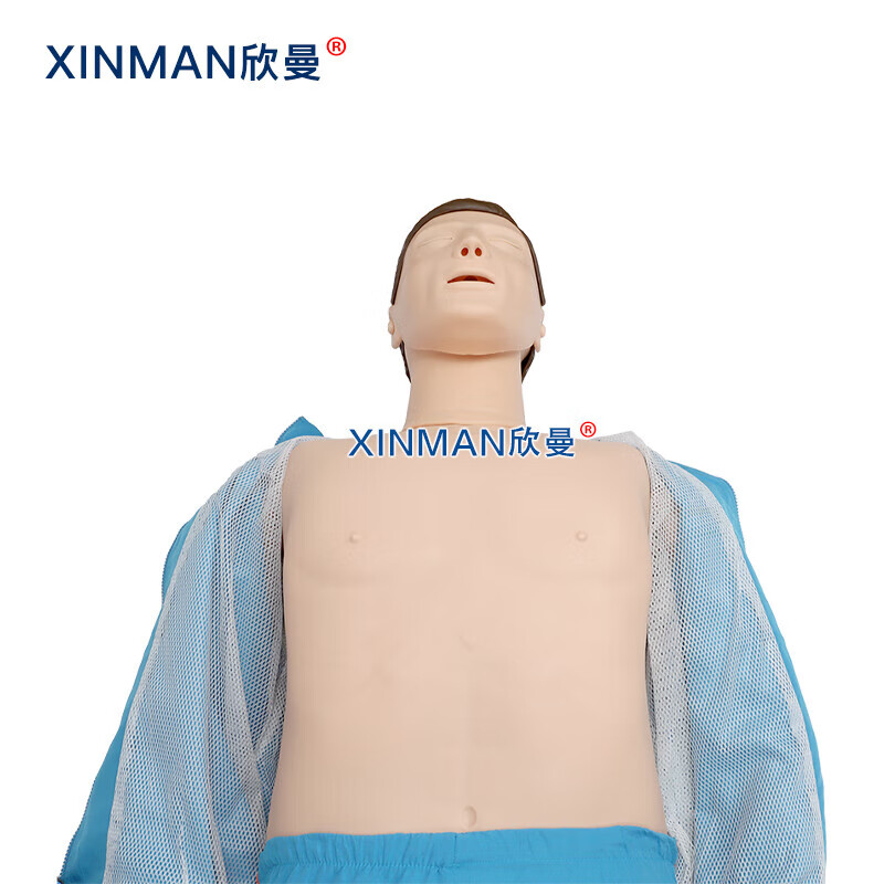 欣曼科教 心肺复苏及AED除颤模拟人 配备AED自动体外模拟除颤训练仪 计算机控制 无线版含电脑XM-ALS991高清大图