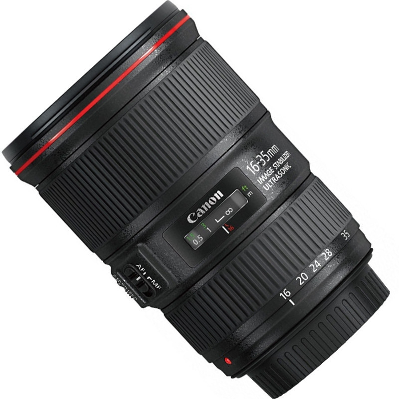佳能(Canon)EF 16-35mm f/4L IS USM 佳能卡口 77mm口径 红圈广角变焦镜头