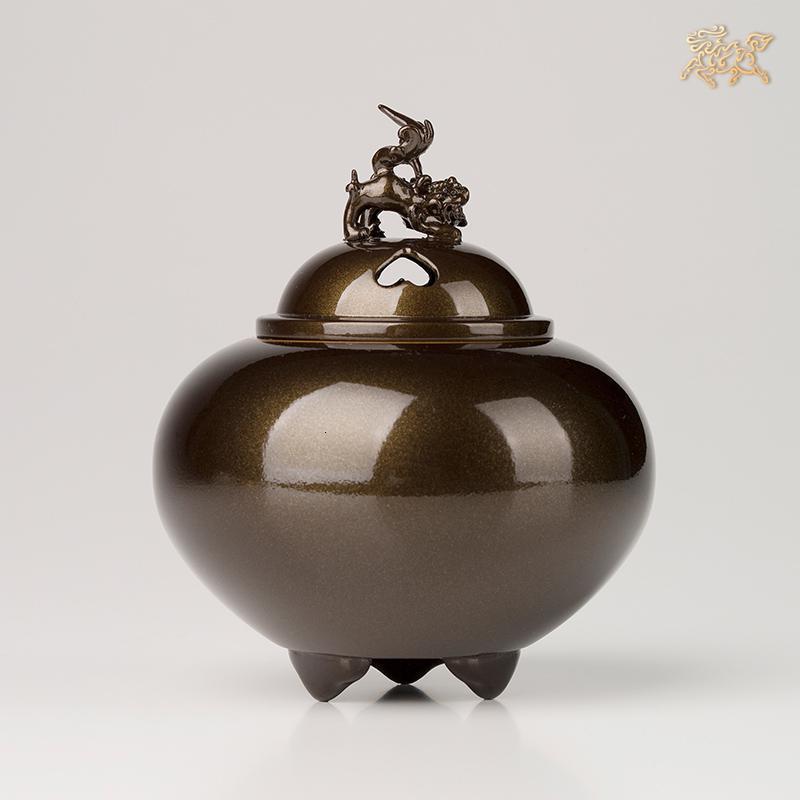 美帮汇全铜摆件《高冈铜器之双鶴》铜工艺品 家居饰品香炉高清大图