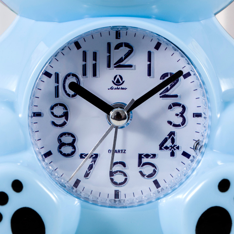 闹钟创意卡通可爱会说话双闹铃贪睡学生儿童闹表造型懒人床头时钟as96