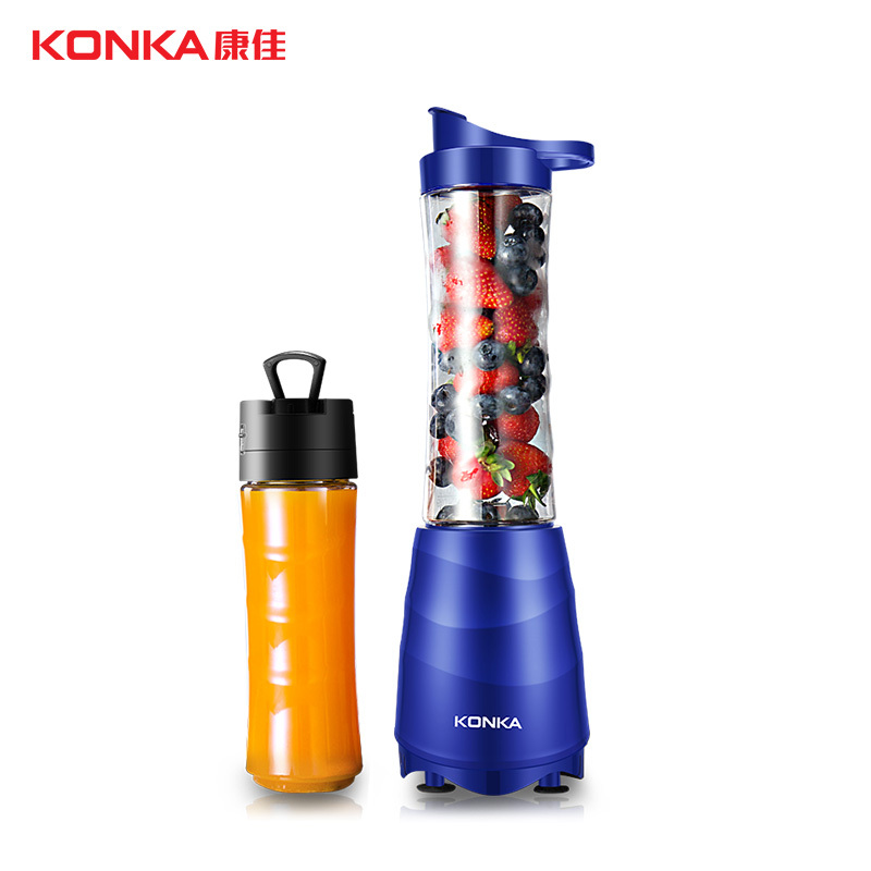 康佳(KONKA)榨汁机KJ-JD320 便携式随行杯双杯搅拌果汁奶昔婴儿辅食机