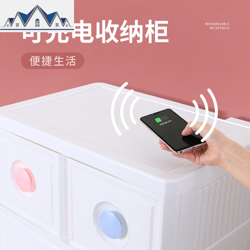 加厚塑料抽屉式收纳柜宝宝衣柜婴儿童整理箱玩具多层储物柜子 三维工匠高清大图