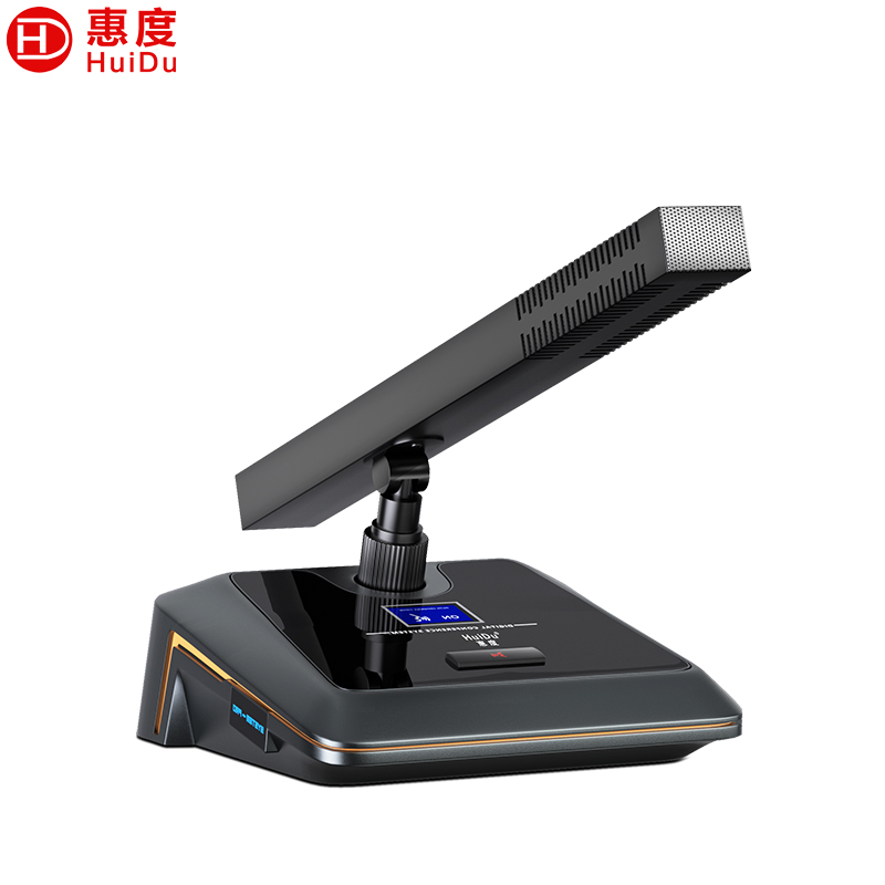 惠度(HuiDu)HD-666B专业有线手拉手会议麦克风工程会议系统抗干扰讨论型电容方管话筒代表麦高清大图
