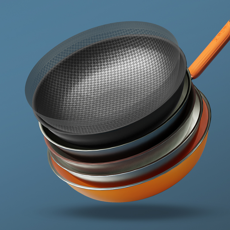 康巴赫kbh大桔蜂窝炒锅32cmkgjc32x