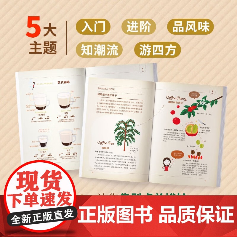 咖啡星人指南 岩田亮子 著 让你告别点单尴尬 喝懂咖啡 教你从小白进阶为资深咖啡玩家 美食高清大图