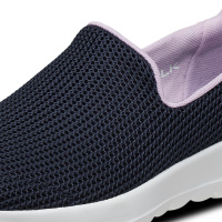 Skechers斯凯奇情侣鞋男女同款一脚蹬懒人鞋透气网布休闲鞋15637