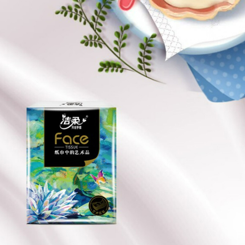 洁柔手帕纸7片*12包*5条油画系列BM232-12-5T(包装随机)高清大图