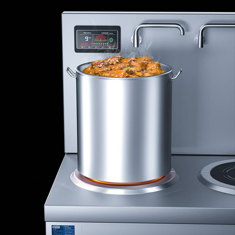 汇泉商用电磁单头低汤炉HCDTL-D650-GD 15000W大功率高效节能商用厨房高清大图