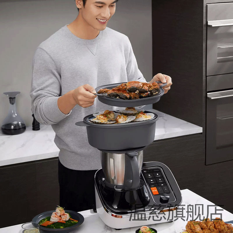 圈厨 智能小美多功能料理机炒菜机器人 全智动多功能料理机器人