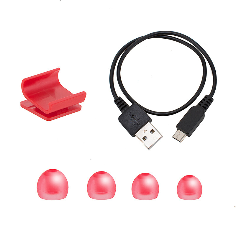 铁三角(Audio Technica)ATH-CK200BT无线蓝牙入耳式运动耳机挂颈式蓝牙通话耳机 红色