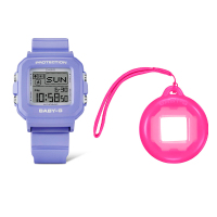 卡西欧手表 G-SHOCK新品小方块设计防水防震运动石英表女款BGD-10K-7 BGD-10K-6时钟模式+防震