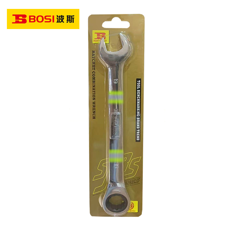 波斯（BOSI） 荧光系列精品棘轮两用扳手 19mm 把