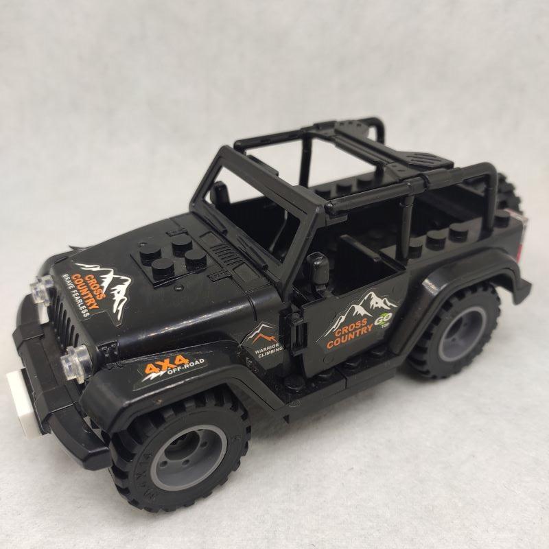 兼容乐高军事人仔积木儿童拼装玩具二战八路军国军日本男孩子 吉普车