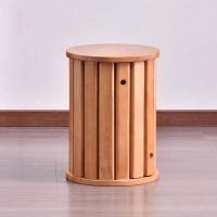 实木圆凳子茶几家用可叠放组合凳吃饭凳子沙发边几妆凳一体用圆凳