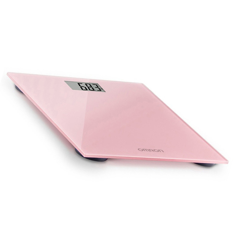 欧姆龙(OMRON)电子体重秤 HN-289PK 家用电子秤薄型 钢化玻璃材质 电子体重计 健康秤器械(粉色)高清大图