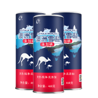 【苏盐集团】淮盐雪盐未加碘食盐468g*3罐无抗结剂盐淮牌无碘食用盐海盐调味盐精制细盐家用炒菜盐苏盐