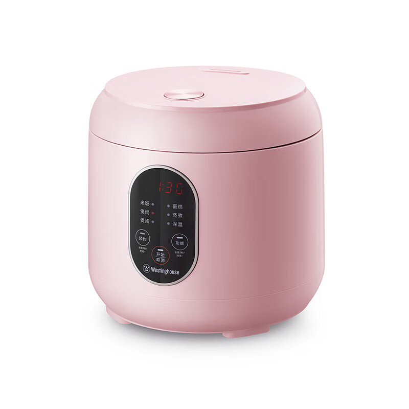 西屋(Westinghouse)电饭煲 家用2升迷你电饭锅 家用智能2L多功能电饭煲 WRC-0211B粉色高清大图