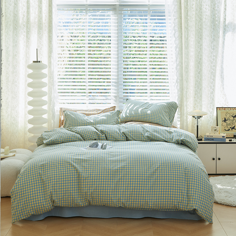 杉杉(FIRS) 全棉水洗棉四件套-绿 杉杉家纺 SS-TJ2008