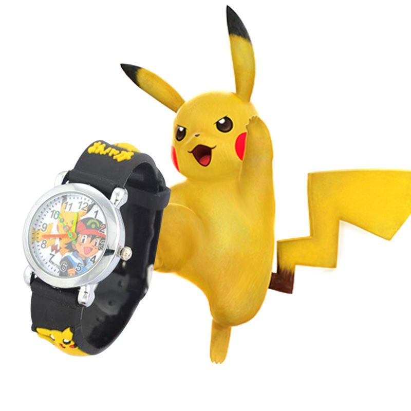 紫色1只特惠冲量皮卡丘电子手表儿童玩具表学生防水手表卡通动漫男孩